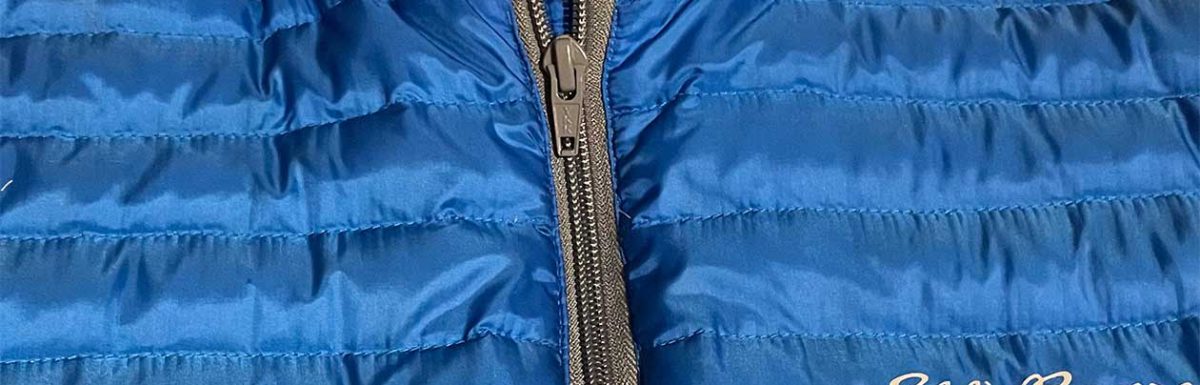 Eddie Bauer jacket with new YKK zipper replacement